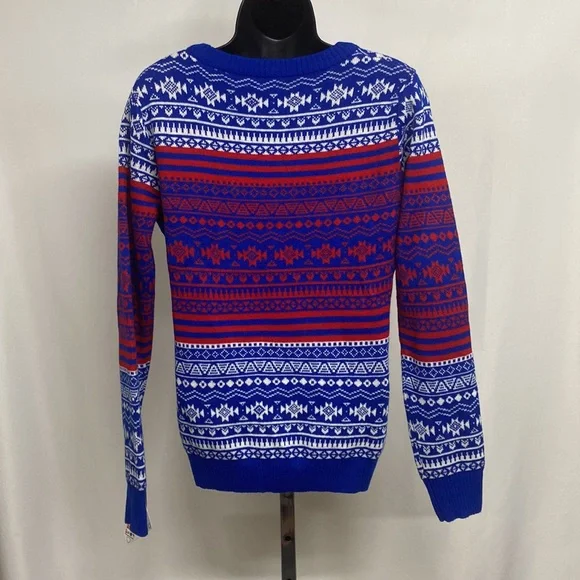 Chicago Cubs fair isle ugly Christmas Sweater NEW size Medium - Picture 4 of 4